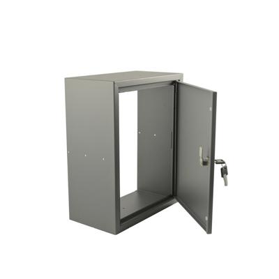 STOER! Post inbouwkast met deurtje - balsaltgrijs 165mm