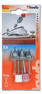 Slijpsteen miniatuur 5dlg KWB - Kwb