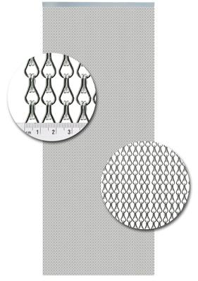 Vliegengordijn Aluminium Mini Zilver - 100cm x 240cm Vliegengordijn Aluminium Mini Zilver - 100cm x 240cm