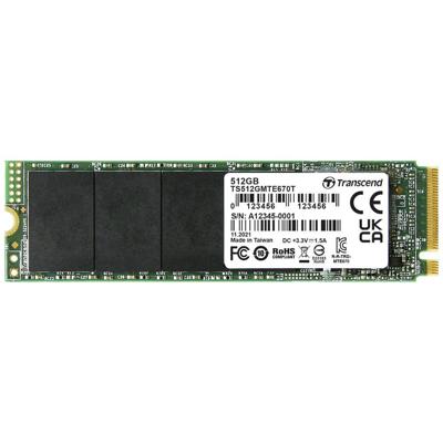 Transcend MTE670T 512 GB NVMe/PCIe M.2 SSD 2280 harde schijf PCIe NVMe 3.0 x4 Industrial TS512GMTE670T Transcend MTE670T 512 GB NVMe/PCIe M.2 SSD 2280 harde schijf PCIe NVMe 3.0 x4 Industrial TS512GMTE670T