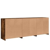 Dressoir met LED-verlichting 181,5x37x67 cm gerookt eikenkleur - thumbnail