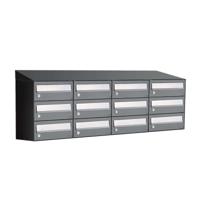 Allux Hive Set 4-Breed, 3-Hoog Met Dak Antraciet - 40030065_4x3d - thumbnail