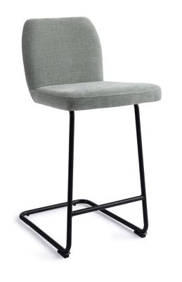 Jesper Home Barstoel 'Ikata' Arch Black, kleur Breezy Blue (zithoogte 65cm) Jesper Home Barstoel 'Ikata' Arch Black, kleur Breezy Blue (zithoogte 65cm)