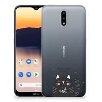 Nokia 2.3 Telefoonhoesje met Naam Cat Good Day - thumbnail