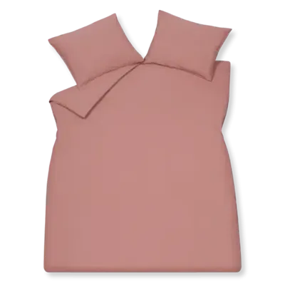 Vandyck Vandyck Dekbedovertrek Washed Cotton ashrose 1-persoons (140x200/220 )
