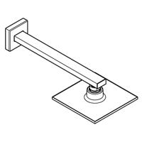 GROHE Euphoria Cube 150 Hoofddouche - 15.2cm - 1 straalsoort - wandarm 28.6cm - chroom 26073000 - thumbnail