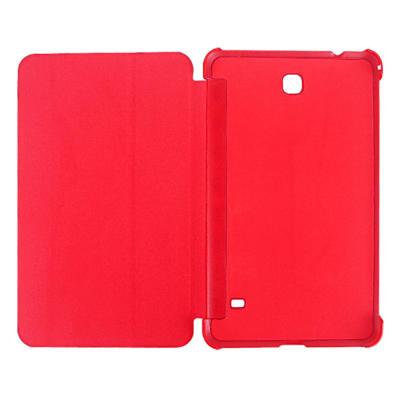 2-vouw golf structuur Flip lederen hoesje met houder & slaap / wekker functie voor Samsung Galaxy Tab 4 8.0 / T330(rood) 2-vouw golf structuur Flip lederen hoesje met houder & slaap / wekker functie voor Samsung Galaxy Tab 4 8.0 / T330(rood)