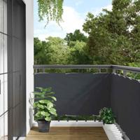 VidaXL Balkonscherm 300x120 cm pvc antracietkleurig - thumbnail