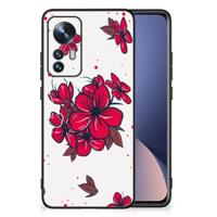 Xiaomi 12 | 12X Bloemen Hoesje Blossom Red - thumbnail