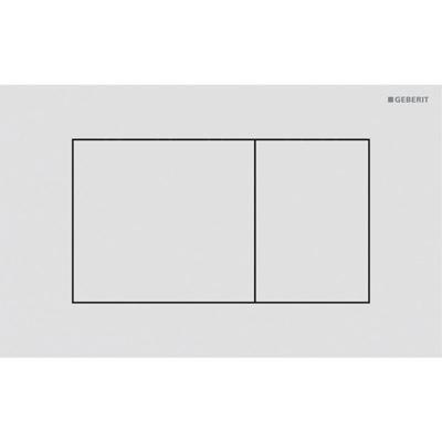 Geberit Drukplaat Sigma 40, 2-toets Square RVS Mat Wit