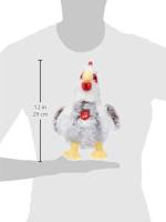 Pluche kip - GIPSY TOYS - Met geluid - 22 cm - Wit/bruin - thumbnail