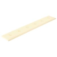 VidaXL Wandpanelen 12 st 1,62 m² 90x15 cm kunstleer crèmekleurig - thumbnail