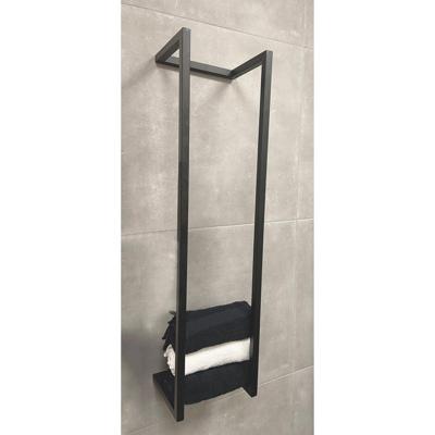 Wiesbaden Loft Handdoekrek 95x25x20 cm Mat Zwart - Modern en Stijlvol