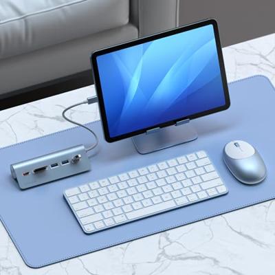SATECHI USB-C Combo Hub Voor Desktop - USB-A 3.0 Datapoorten & Micro/SD Kaartlezers - Voor M2/M1 Macbook Pro/Air, M2/M1 iPad Pro/Air, M2 Mac Mini, iMac M1 (Blauw)