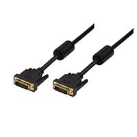 LogiLink CD0001 DVI kabel, 2x male, 2x Ferriet Core, Dual Link, zwart, 2M - thumbnail