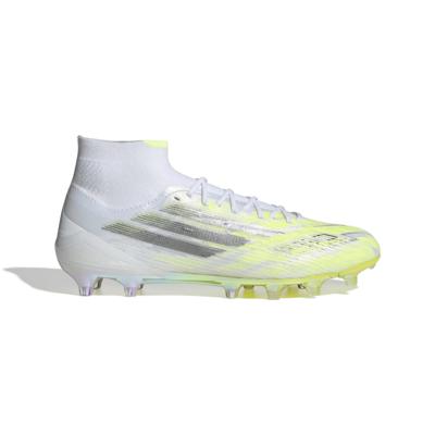 adidas F50 Sparkfusion Elite Gras / Kunstgras Voetbalschoenen (MG) Dames Wit Grijs Neongeel