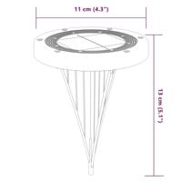 Grondlampen 4 st solar met grondpennen warmwit - thumbnail
