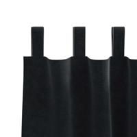 VidaXL Verduisterende gordijnen 2 pcs zwart 140 x 225 cm fluweel - thumbnail