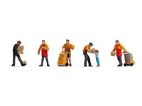 NOCH 15069 H0 Pakketbezorgers figuren Geverfd, Staand - thumbnail