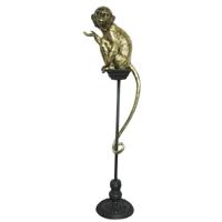 Decoratieve figuren DKD Home Decor Gouden Metaal Hars Koloniaal Aap (32 x 21 x 105 cm) - thumbnail