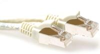 ACT FB7451 LSZH SFTP CAT6A Patchkabel Snagless | RJ45 connectoren | Ivoor | 1,5 meter - thumbnail