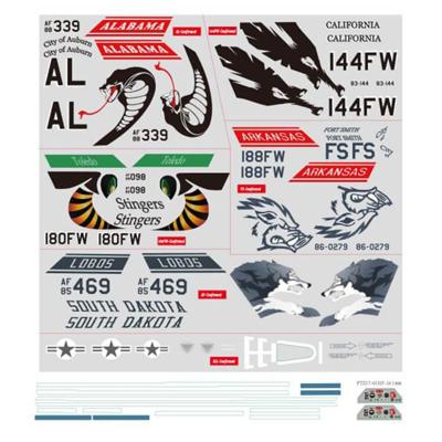 FMS - F-16C Fighting Falcon 70Mm Decal Sheet (FMSRF121)