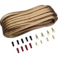 Sinuslive Car-Hifi luidspreker kabelset 2 x 4 mm² 10.00 m Verguld, Incl. stekker - thumbnail