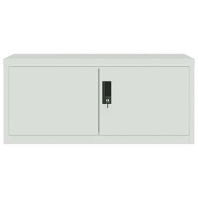 Archiefkast 90x40x40 cm staal lichtgrijs