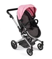 Combi-poppenwagen Yolo - Melange Roze - thumbnail