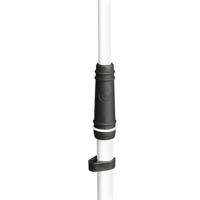 Gravity MS4322W Microfoonstatief met driepoot en telescopische hengel wit - thumbnail