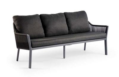 Liv 3-zits lounge dining bank black Tierra Outdoor - Tierra outdoor