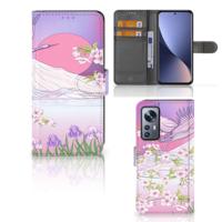 Xiaomi 12 | 12X | Telefoonhoesje | Met pasjeshouder | Bird Flying - thumbnail