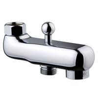 Xellanz Basic opbouw uitloop voor douchekraan met omstelknop 10 cm messing chroom - thumbnail