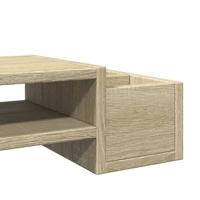 Monitorstandaard opbergruimte 100x27x15 cm hout sonoma eiken - thumbnail