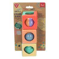 Play stapelblokken met rammelaar, 3dlg. - thumbnail