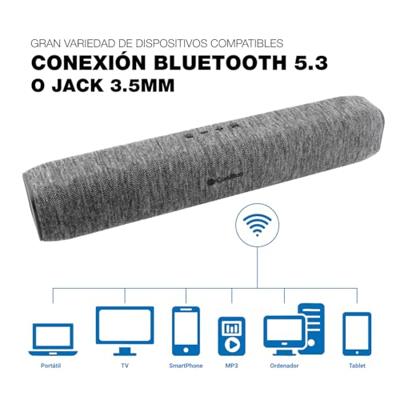 Dankzij de draagbare Bluetooth®-luidsprekers CoolBox COO-BTA-BS23 Grijs Dankzij de draagbare Bluetooth®-luidsprekers CoolBox COO-BTA-BS23 Grijs