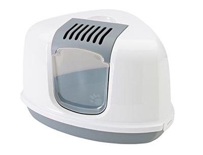 Nestor hoek kattenbak grijs / wit