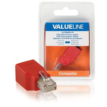 Valueline vlcb89251r adapter netwerk RJ45 rood