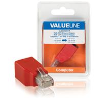 Valueline VLCB89251R Netwerkadapter Rj45 Male - Rj45 Female Rood - thumbnail
