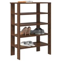 VidaXL Schoenenrek 61x32x87,5 cm bewerkt hout bruin eikenkleurig - thumbnail