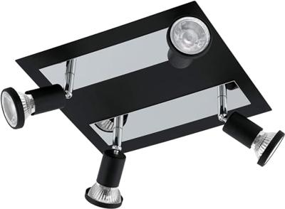 Eglo Led plafondspotSarria 4-lichts zwart - 94966