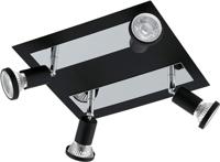 Eglo Led plafondspotSarria 4-lichts zwart - 94966 - thumbnail