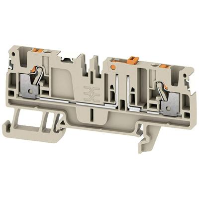 Weidmüller 2675210000 Testscheidingsserieklem Push-In-klem, Steekaansluiting Donkerbeige 50 stuk(s)
