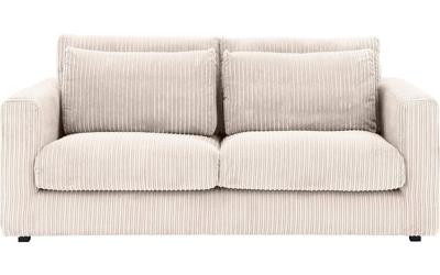 Goossens Bank Ravenia beige, stof, 2,5-zits, stijlvol landelijk Goossens Bank Ravenia beige, stof, 2,5-zits, stijlvol landelijk