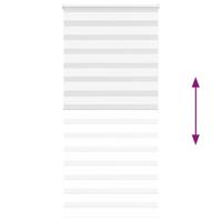 VidaXL Zebra rolgordijn 100x200 cm stofbreedte 95,9 cm polyester wit - thumbnail