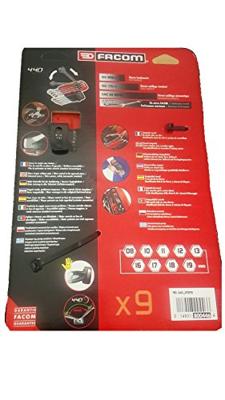 Facom 440.JP10PB Ring-steeksleutelset 9-delig Sleutelbreedte (metrisch) 8 - 19 mm