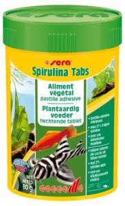 Sera Spirulina Tabs Nature 100 ml - Natuurlijke Vistabletten voor Plantenetende Aquariumvissen