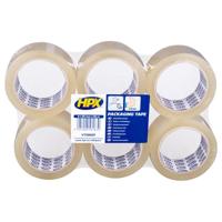 HPX Verpakkingstape flatpack | 6 rollen | Transparant | 50mm x 66m - VT5066P - VT5066P - thumbnail