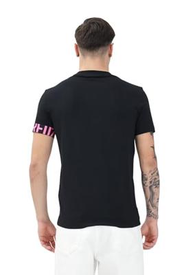 Dsquared2 D9M3S5770 T-Shirt Heren Zwart/Roze - Maat L - Kleur: ZwartRoze | Soccerfanshop Dsquared2 D9M3S5770 T-Shirt Heren Zwart/Roze - Maat L - Kleur: ZwartRoze | Soccerfanshop