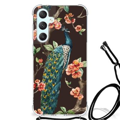 Samsung Galaxy S23 FE Case Anti-shock Pauw met Bloemen Samsung Galaxy S23 FE Case Anti-shock Pauw met Bloemen